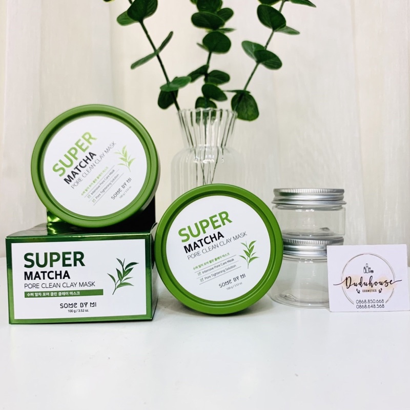 Mặt Nạ Đất Sét Trà Xanh Some By Mi Super Matcha Pore Clean Clay Mask 100g