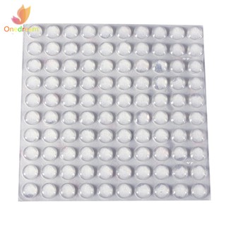 ♣100PCS Self Adhesive Rubber Feet Clear Semicircle Bumpers Door Buffer Pad
