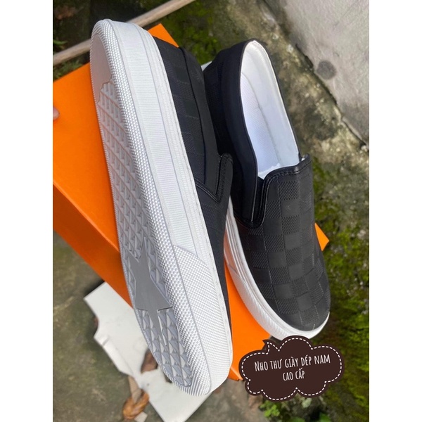 Giày lười slipon louis vuitton siêu cấp , giày thể thao nam quảng châu kèm hộp