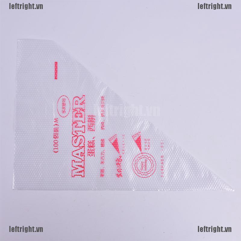 Set 100 Túi Bắt Kem Trang Trí Bánh Dùng Một Lần Tiện Dụng