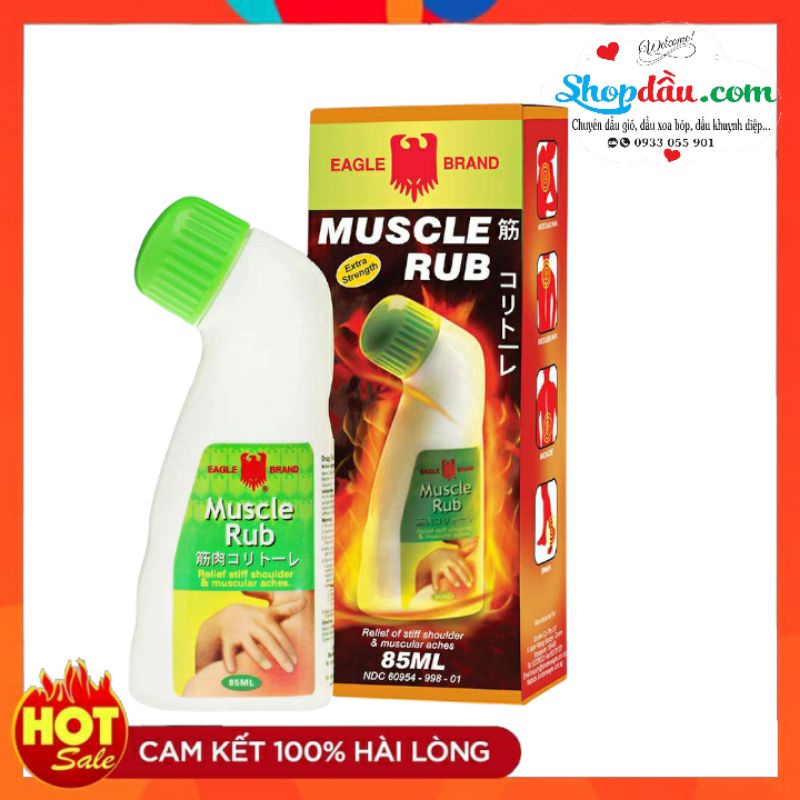 Dầu Nóng Xoa Bóp Con Ó EAGLE BRAND MUSCLE RUB Singapore