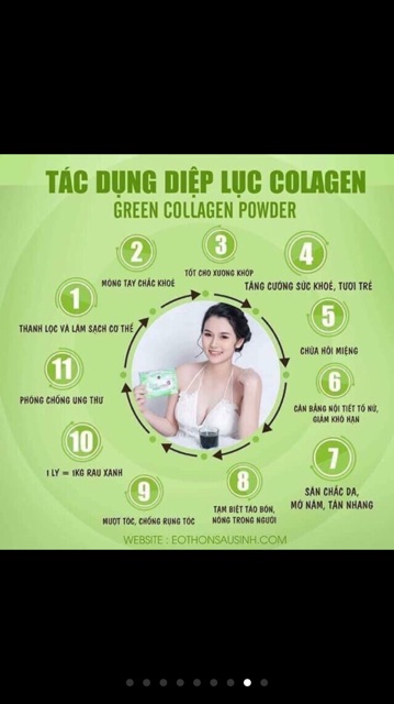 Diệp lục collagen-mẫu bọc màng co