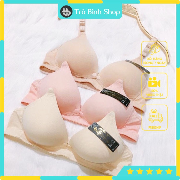 Áo bra cho bà bầu Áo ngực cho con bú có cài khuy phía trước đóng mở tiện lợi