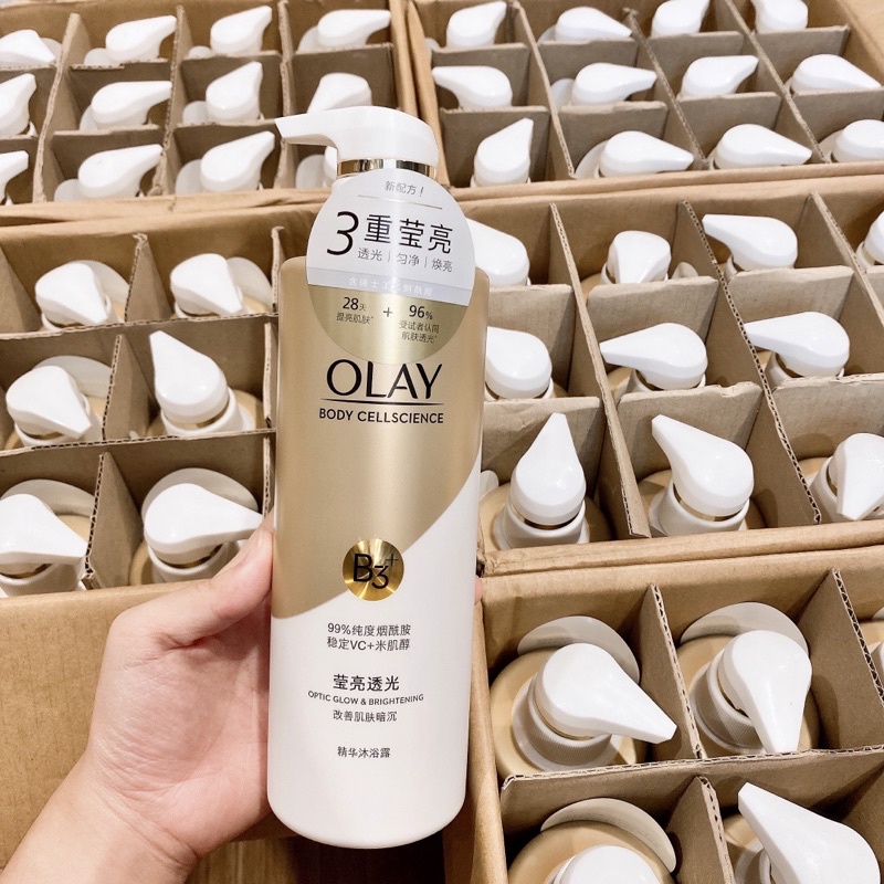 Sữa tắm olay B3 + Vit C + Peptide Bản Trung