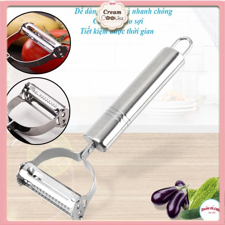 Nạo Rau Củ Quả 2IN1 Bằng Inox Không Gỉ Chất Lượng Cao