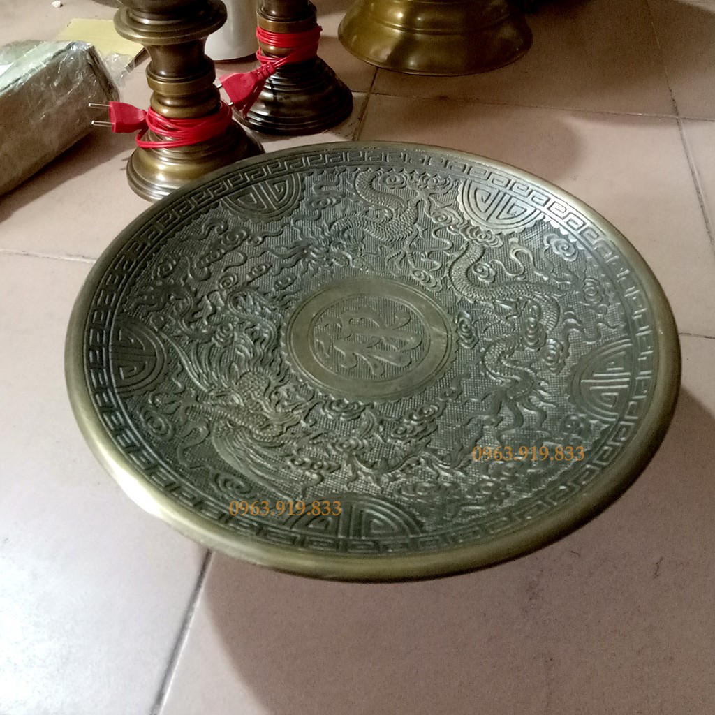 Mâm bồng, ĐK 30cm, mâm ngũ quả, mâm bồng long phụng, mâm bày bàn thờ, mâm đồng, giá bán mâm bồng, bá