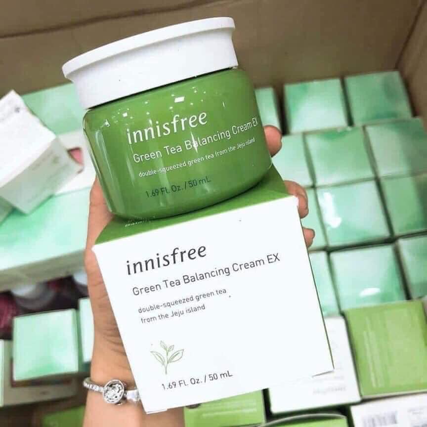 KEM DƯỠNG TRÀ XANH INNISFREE GREEN TEA BALANCING CREAM EX