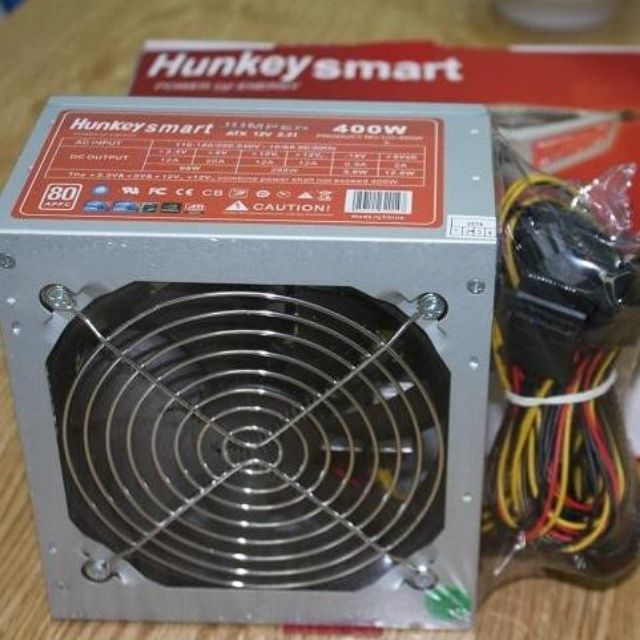 🔜 Nguồn Hunkey Smart FPT 350W Công Suất Thực , nguồn phụ 6pin chuyên Game, Đồ Họa | BH 12T