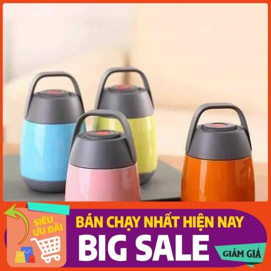 [freeShip-Khô Máu] BÌNH Ủ CHÁO MINI 450ML- LÕI INOX GIỮ NHIỆT (Kho Tiện Ích Family Mart)