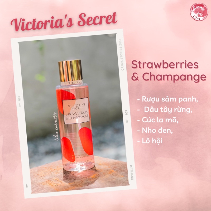 Xịt thơm body mist Victoria’s Secret dòng hương trái cây cho mùa hè