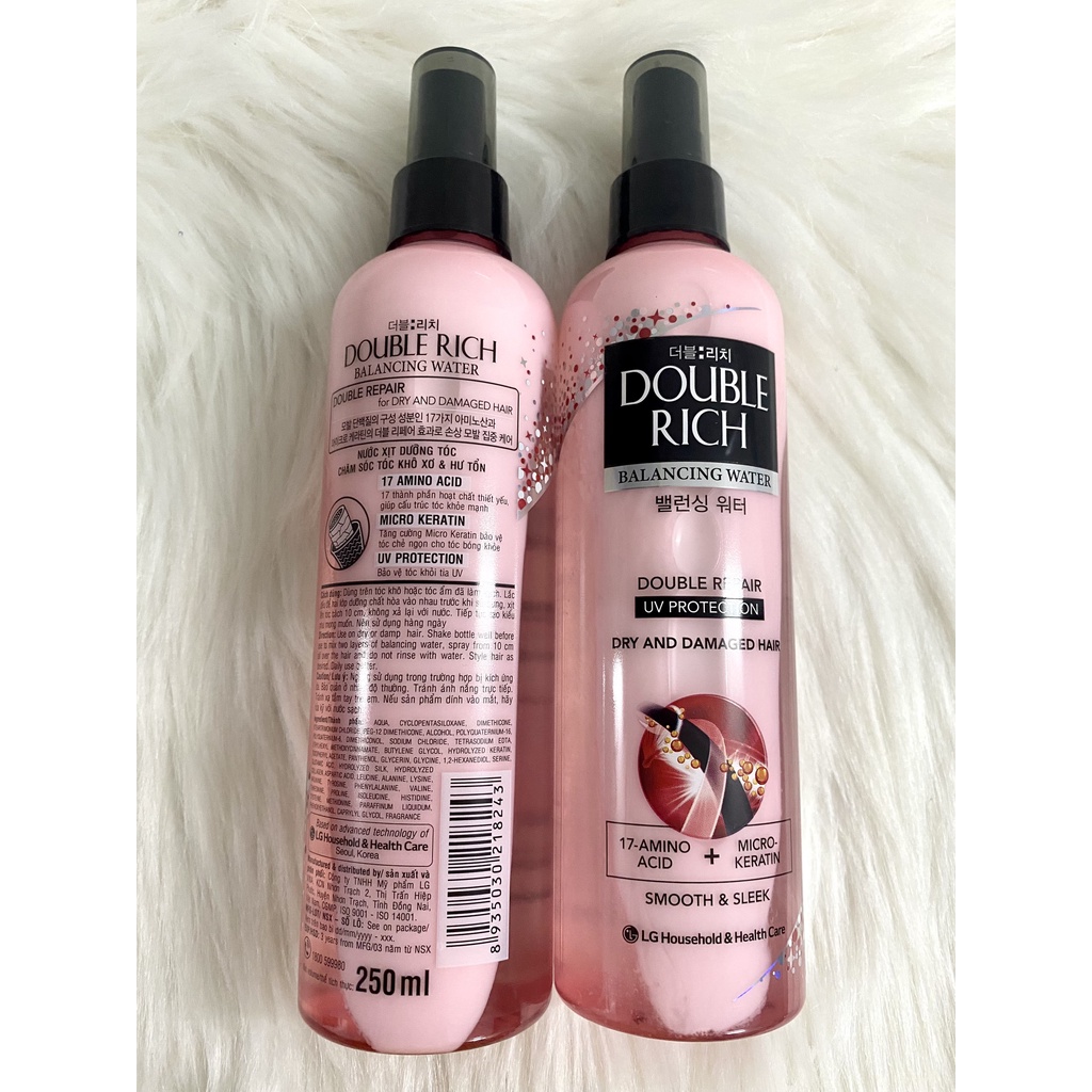 Xịt Dưỡng Tóc Double Rich Hàng chính Hãng Công Ty LG VINA