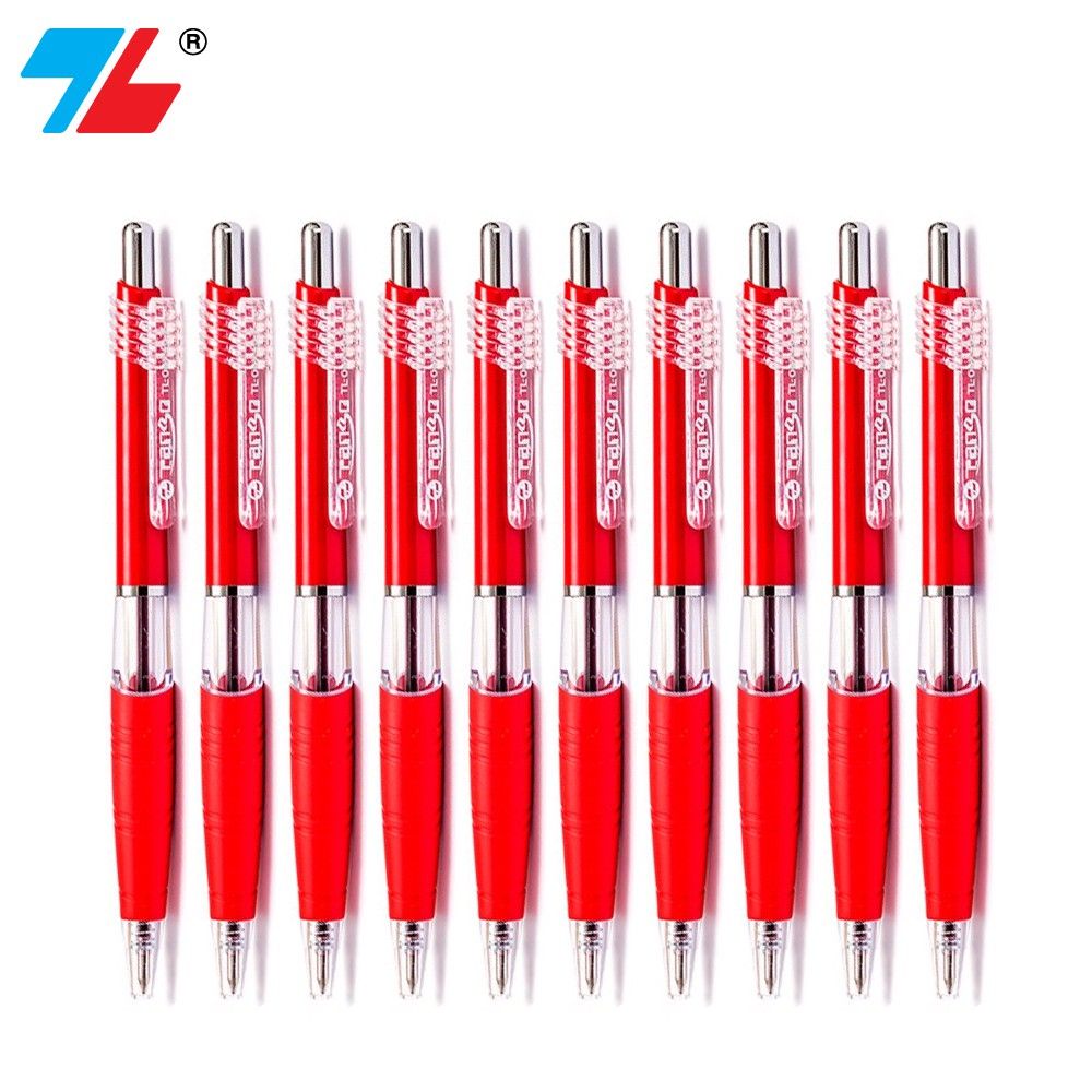 [Hàng chính hãng] Hộp 10 cây bút bi Thiên Long TL-047 / Bút bi bấm TL047 ngòi 0.7mm dạng bấm