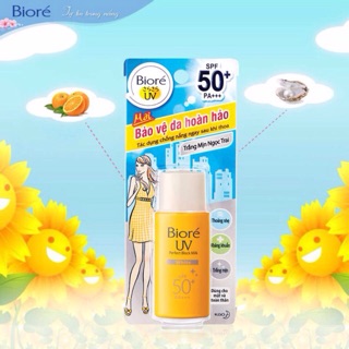 Sữa chống nắng Biore UV Perfect Block Milk White SPF 50+ PA+++ 25 ML