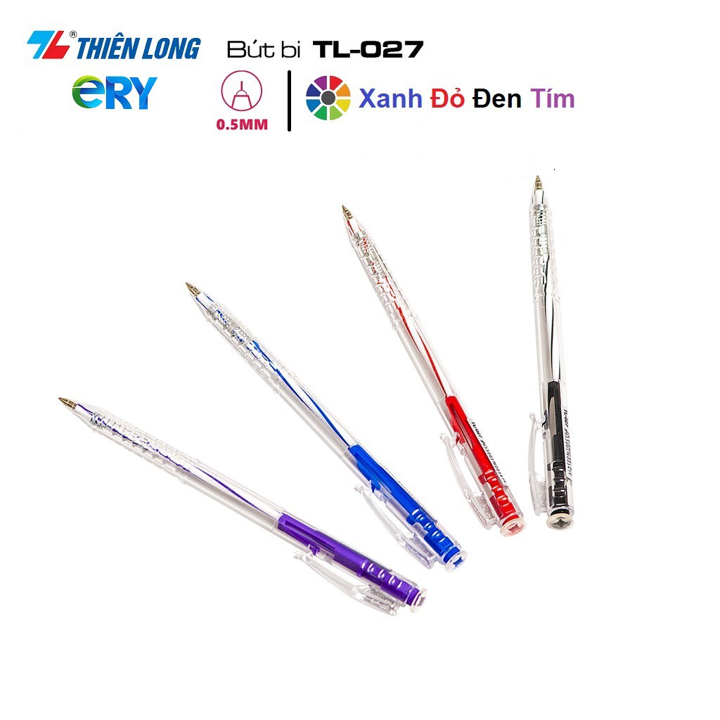 Bút bi Thiên Long TL-027, sản phẩm chất lượng cao và được kiểm tra chất lượng trước khi giao hàng