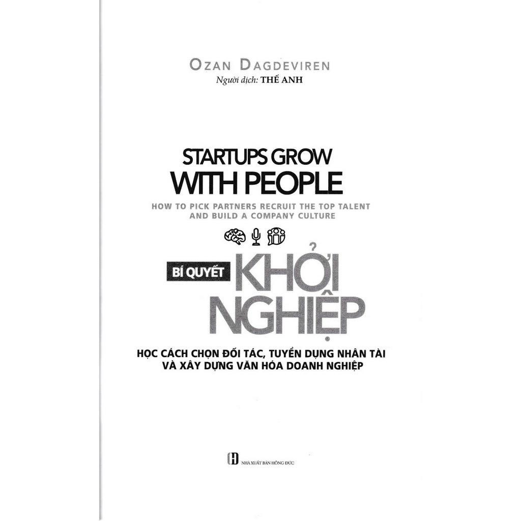 Sách - Bí Quyết Khởi Nghiệp (Ozan Dagdeviren - VL)