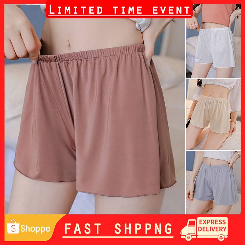 Quần Short An Toàn Mặc Trong Váy Bằng Lụa Cỡ Lớn Quyến Rũ Cho Nữ