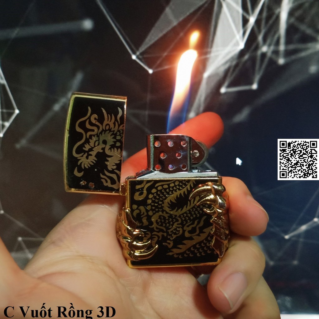 Hột-Quẹt-Bật-Lửa-G--as zipo hình dragon 3D ngọc rồng Vuốt Rồng ( CÓ QUÀ TẶNG KÈM ) ID 1474