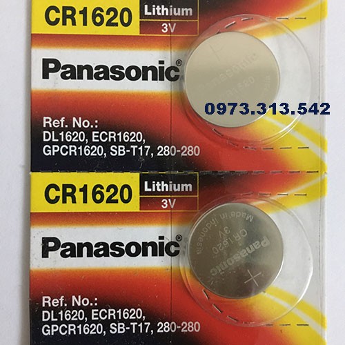 2 viên pin CR2032 / CR2025 / CR1632 / CR1220 / CR2016 / CR1620 / CR1616 Panasonic