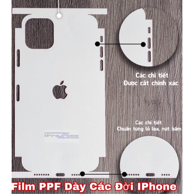 Dán PPF (PDF) full viền dục lỗ loa dành cho IPhone 7/8/7Plus/8Plus/ X/Xs/ XS Max , dán lưng tự phục hồi  cao cấp