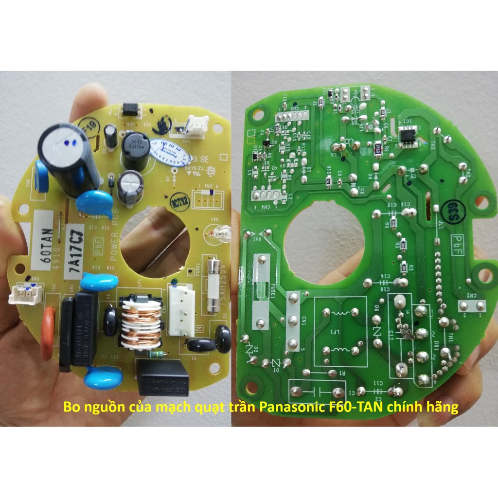 Bo mạch điều khiển quạt trần DC 5 cánh Panasonic F60-TAN chính hãng