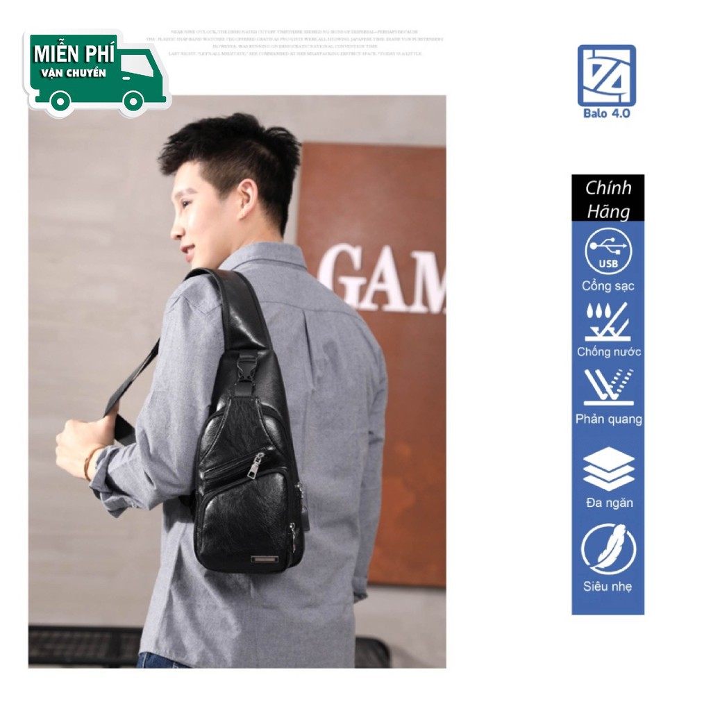 [CÓ VIDEO] Túi Đeo Chéo Bằng Da Cao Cấp EMI BE90 | BigBuy360 - bigbuy360.vn