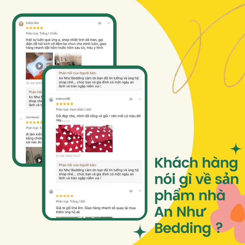 Ruột gối nằm hilton, ruột gối nằm 45x65cm An Như Bedding
