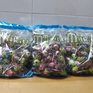 Kẹo mút Mikita sữa bò gói 50 que