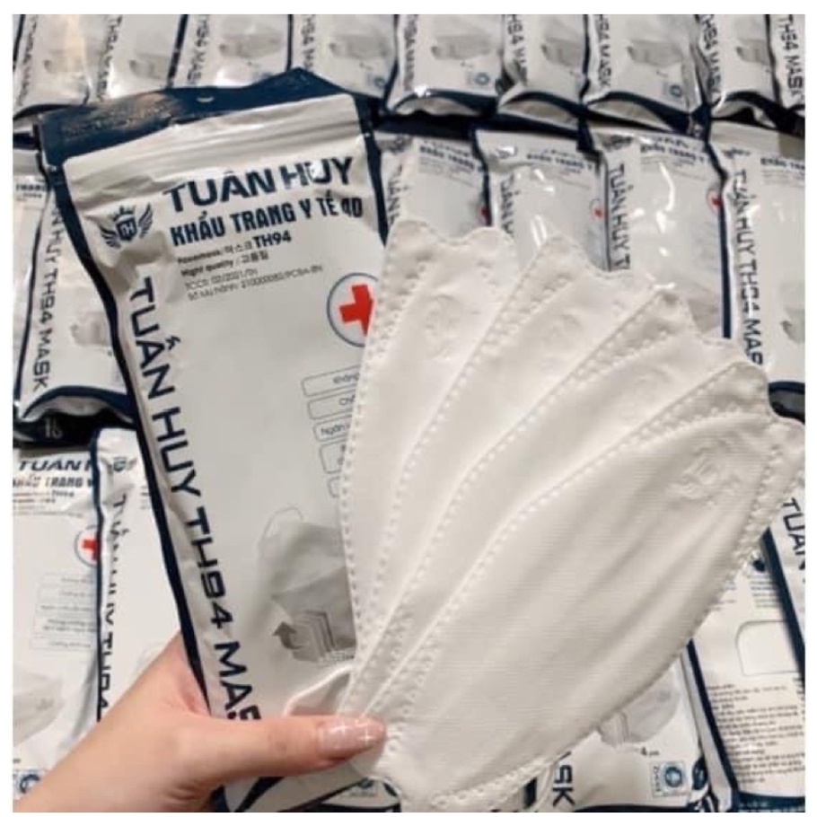 Set 50 Chiếc Khẩu trang 4 Lớp KF94 TUẤN HUY , Chống Bụi Mịn Và Kháng Khuẩn Hàng Cao Cấp.