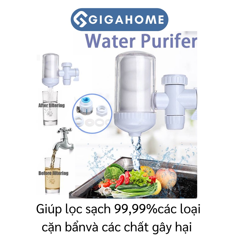 Đầu Lọc Nước Tại Vòi Thế Hệ Mới GIGAHOME 4 Lớp Lọc Cao Cấp, An Toàn Sử Dụng 2643