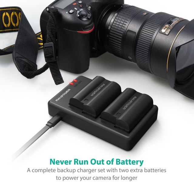 Pin máy ảnh Nikon EN-EL15 chính hãng RAVPower RP-PB057 EN-EL15A - Chính hãng