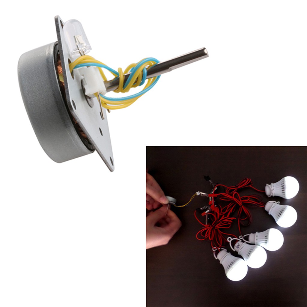 Máy Phát Điện Tua Bin Gió Mini 3V-24V 3 Pha Bằng Tay