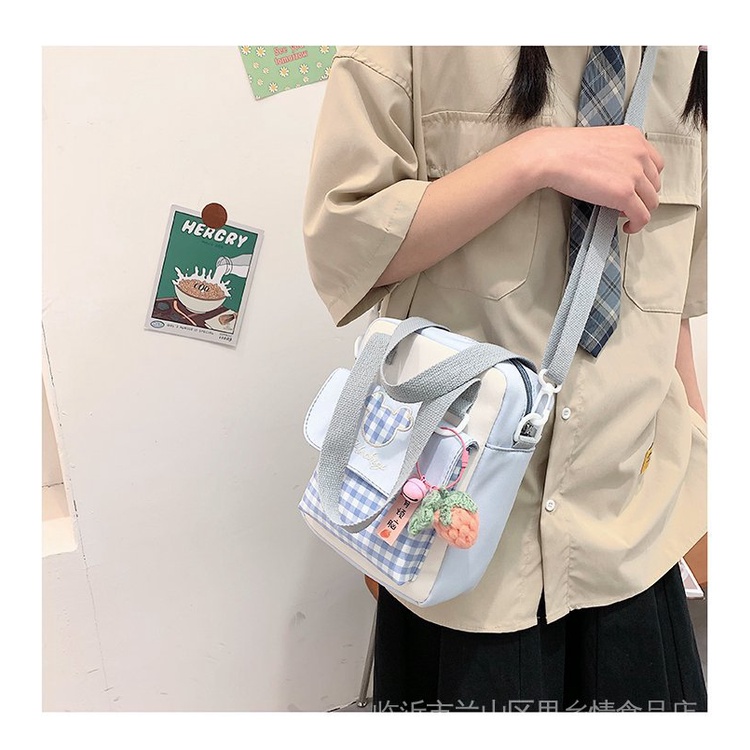 Túi Đeo Chéo Trong Suốt Họa Tiết Hoạt Hình Dễ Thương Phong Cách Nhật Bản