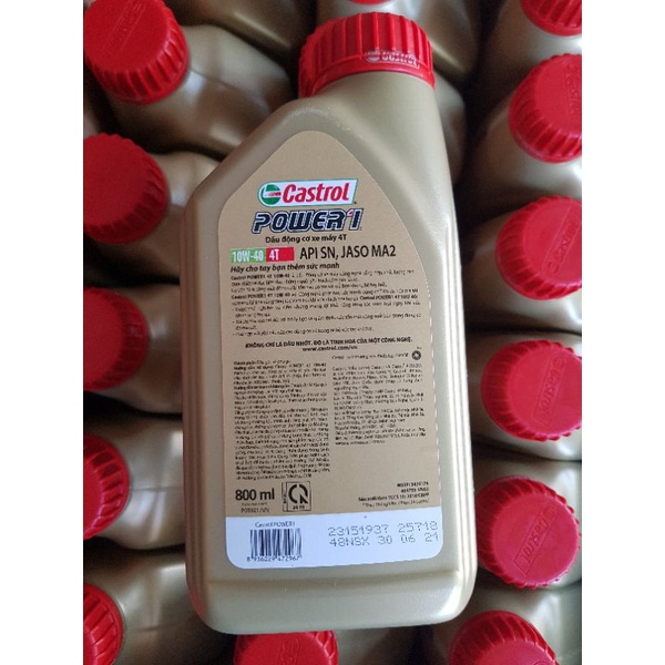 Dầu nhớt xe máy Castrol Power 1 10w40 (800ml)