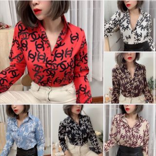 Áo sơ-mi nữ lụa 3d nhiều mẫu 1