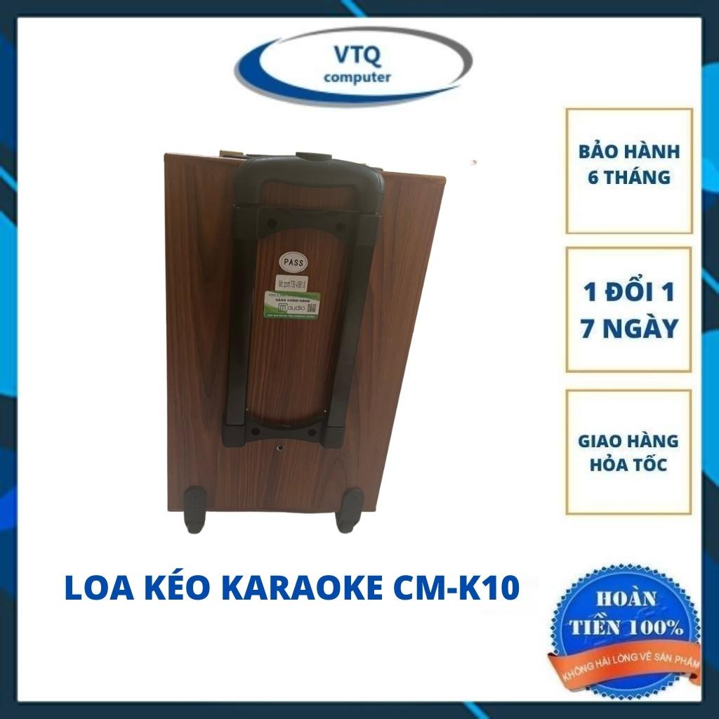 Loa kéo Bluetooth kraoke CM-K10 bass20 công suất lớn tặng kèm 2 micro