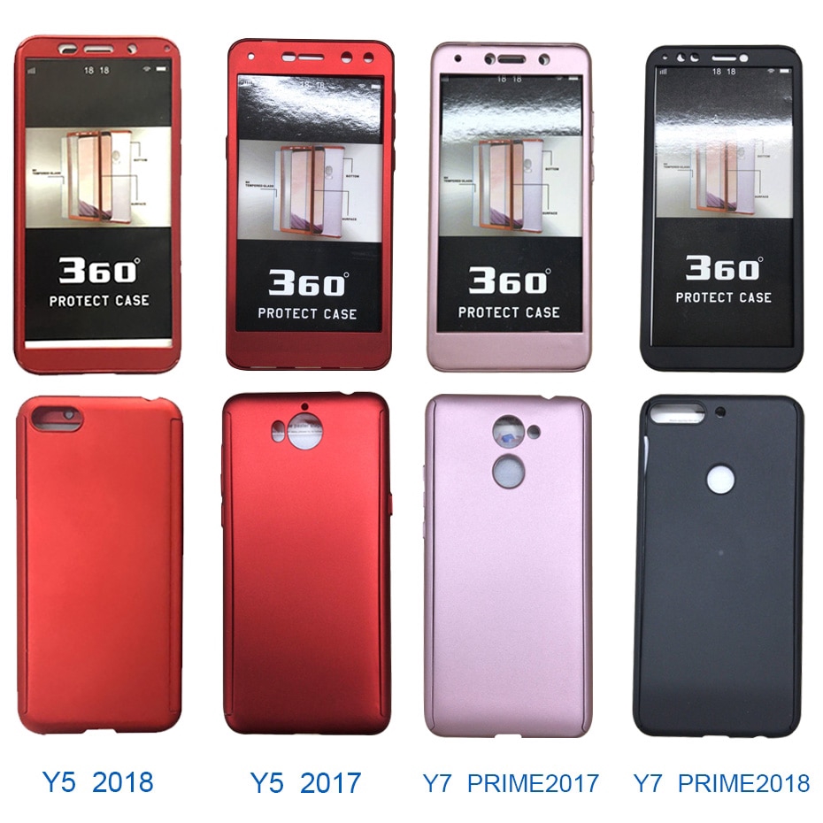 Ốp Lưng 360 Độ Bảo Vệ Toàn Diện Cho Huawei Y5 Y6 Y7 Pro Y9 Prime 2019 Y6 Pro 2019