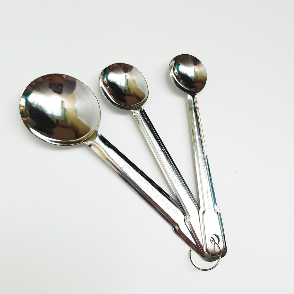 Set 3 thìa đong gia vị bằng inox NHẬT BẢN