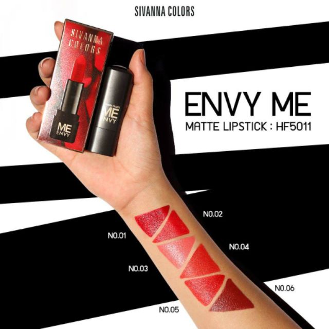 Son Lì Dạng Thỏi Chất Nhung SIVANNA COLORS ME ENVY HF5011