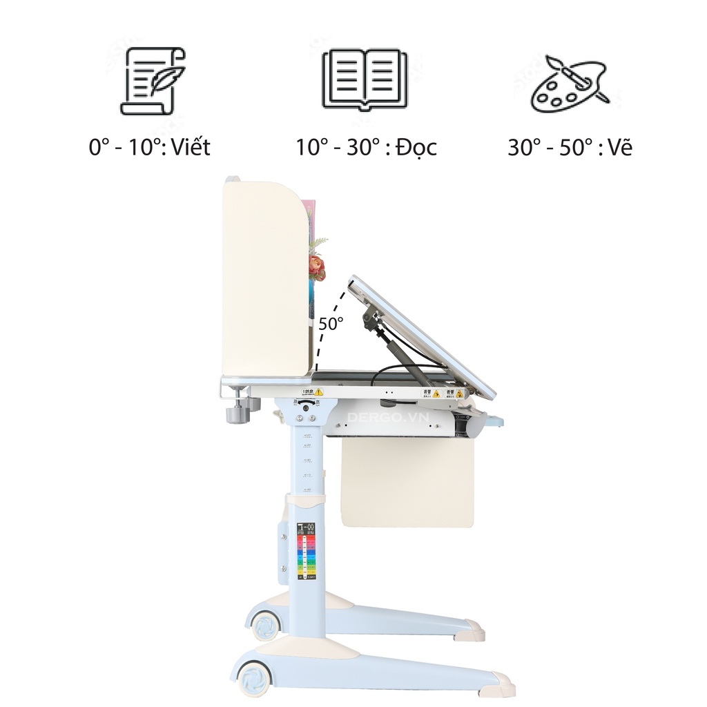 Bàn Học Thông Minh Chống Gù Chống Cận Sihoo H3 - Chính Hãng D'ergo