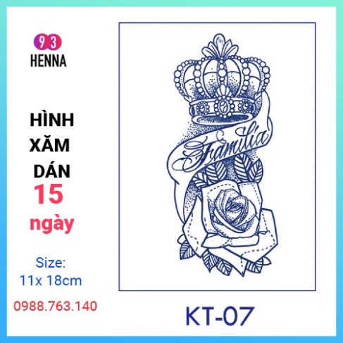 Hình xăm dán 15 ngày không phai KT07