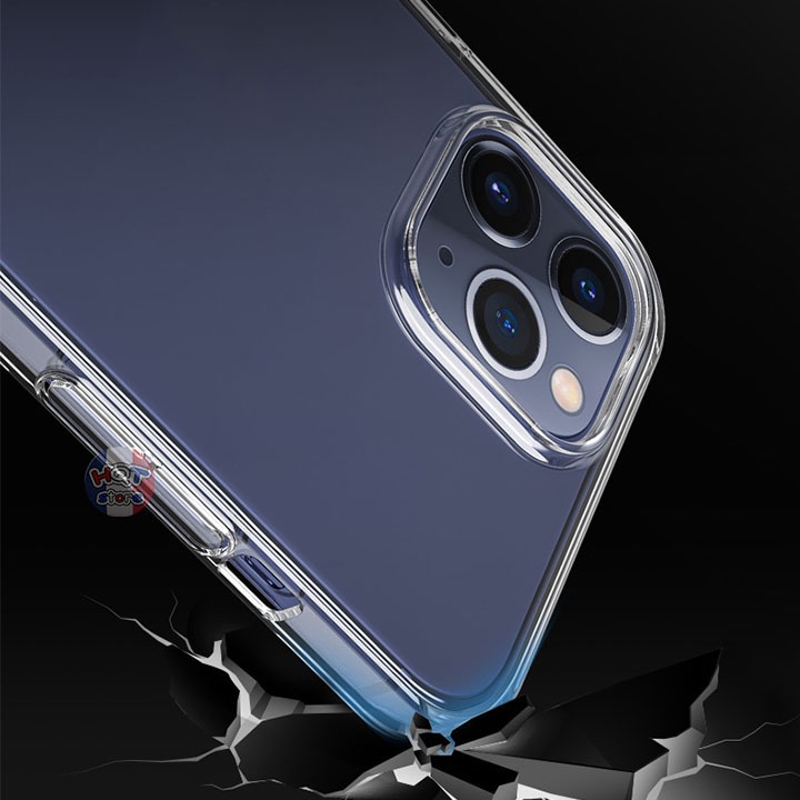 Ốp lưng trong suốt Memumi Clear cho IP 12 Pro Max / 12 Pro / 12