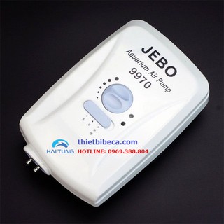 Máy sục khí tích điện 2 vòi JEBO 9970. Máy sủi 2 vòi tiết kiệm điện, hoạt động êm ái