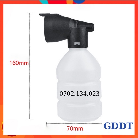 Bình bọt tuyết, Bình phun bọt tuyết dung tích 300ml, Dùng cho máy rửa xe mini