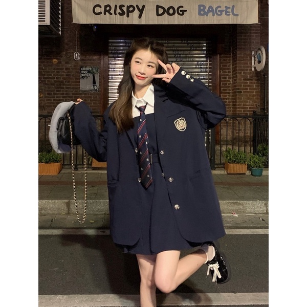 TKLIHN Set váy VEST ulzzang phong cách HỌC SINH HÀN QUỐC hot TREND 2022