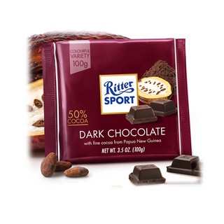 Sôcôla đen Ritter Sport 50% Cacao “Halbbitter” – 100gr (HSD23/09/2019)