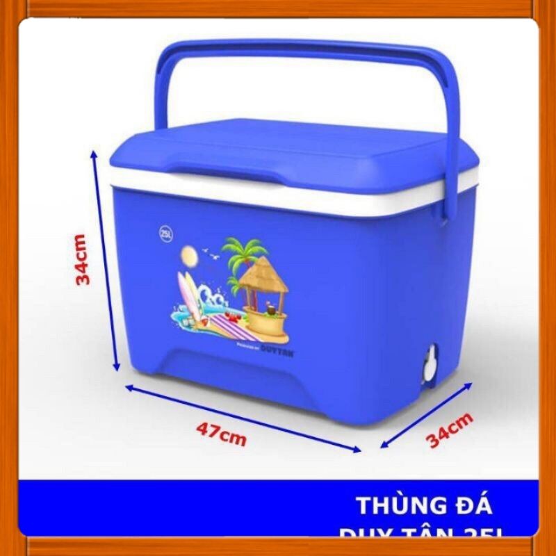 Thùng đá Duy tân có van thoát nước 25L