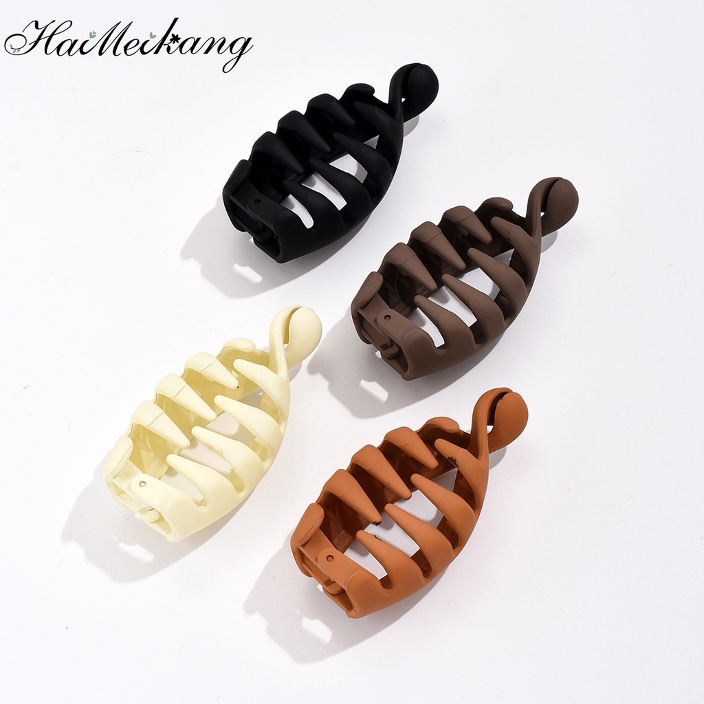 Haimeikang Kẹp tóc đuôi ngựa cỡ nhỏ 7cm màu trơn dành cho nữ