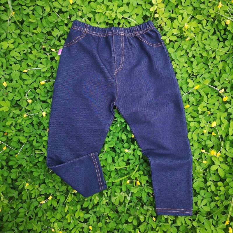 Quần legging giả jean dài co giãn vận động thoải mái cho bé trai và bé gái