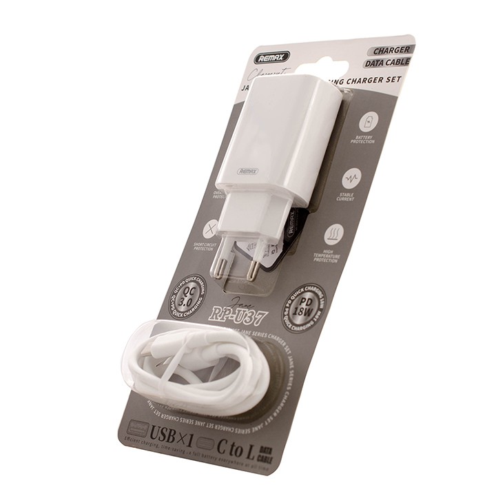 ✔BH 12 THÁNG✔ Sạc nhanh Remax RP-U37 2 cổng USB tích hợp QC 3.0 và PD 18W
