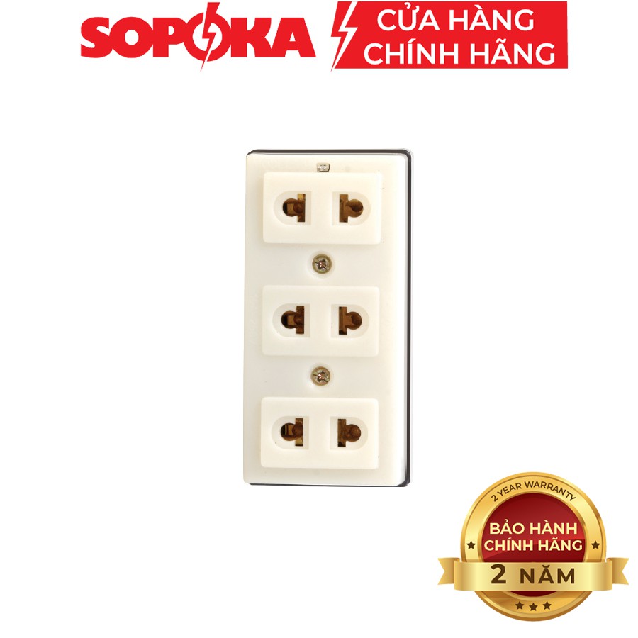 Ổ cắm điện SOPOKA T30-T32 2 cửa,3 cửa an toàn